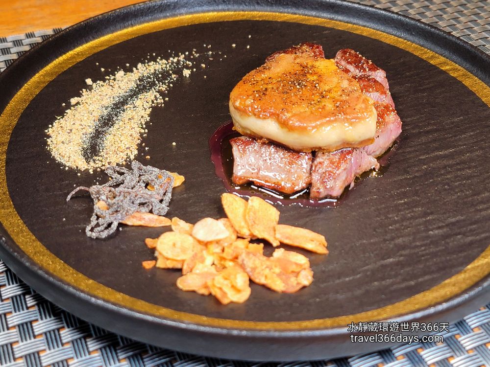 聽雨軒 壽司鐵板(潼日式料理)主菜羅西尼牛排(澳和牛菲力鴨肝)