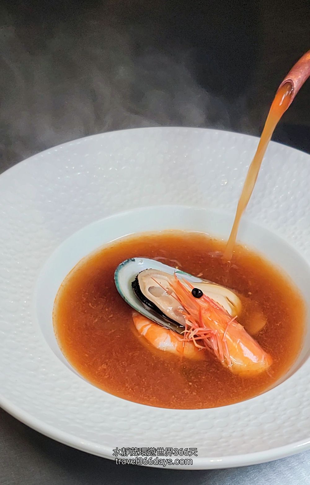 【墨賞新鐵板料理-古亭店】海陸雙主菜套餐湯匈牙利海鮮湯