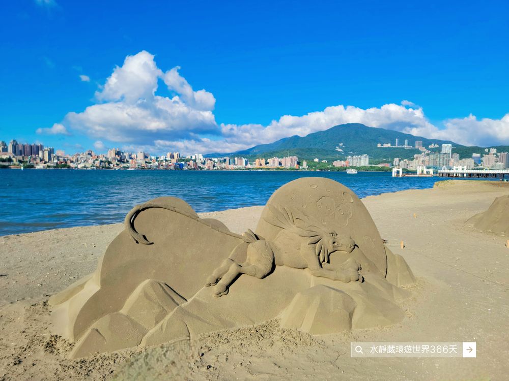 2025八里城市沙雕展免費打卡數碼寶貝沙雕展 左岸公園親子旅遊行程建議、亮點、交通、活動、美食優惠、抽獎@水靜葳環遊世界366天 (28)